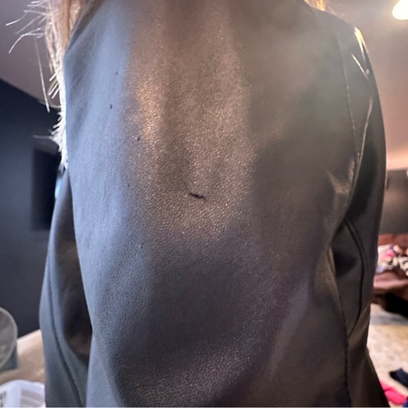 AllSaints Dalby Slim Fit Leather Biker Jacket – Black, Size 6 - Picture 5 of 5